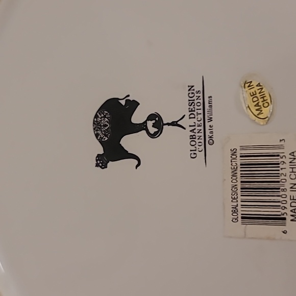 Global Design Collection Ceramic Bowl With Ceramic Bamboo Trim - Picture 4 of 4